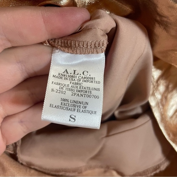 A.L.C. Metallic Gold Ryder Boxer Shorts size small - Picture 10 of 11